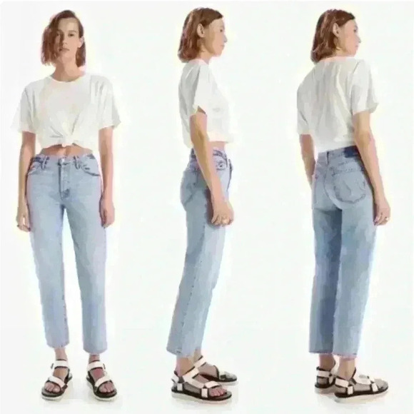 Mother Superior Trekker Ankle Straight Leg Jeans in Win Some, Lose Some Size 26 - Picture 13 of 13